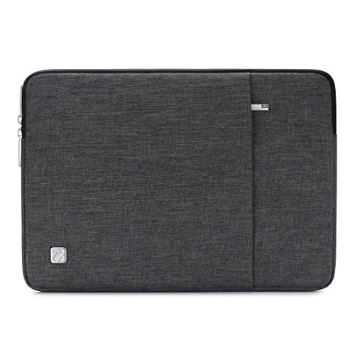 Lenovo ThinkPad DOMISO 14 Inch Waterproof Laptop Sleeve with Handle Leather Case for 14 Laptops Apple HP Pavilion 14 Stream 14 Acer Chromebook 14 MSI Lenovo Dell Silver Gray